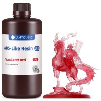 Фотополимер Anycubic ABS-Like Resin 3.0 Translucent Red