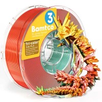 PLA Silc пластик Bamtco Tri-color Turquoiso-Coral-Gold (1кг)