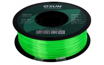 PLA пластик ESUN eSilc шелковый зеленый (1кг)