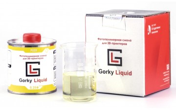 Фотополимерная смола Gorky Liquid Flex прозрачная (1кг)