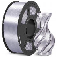 PLA Plus пластик Sunlu Silk Silver (1кг)
