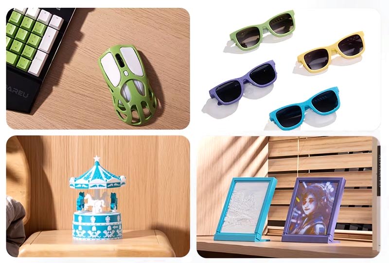 Пример печати изделий PLA Pantone пластиком Anycubic