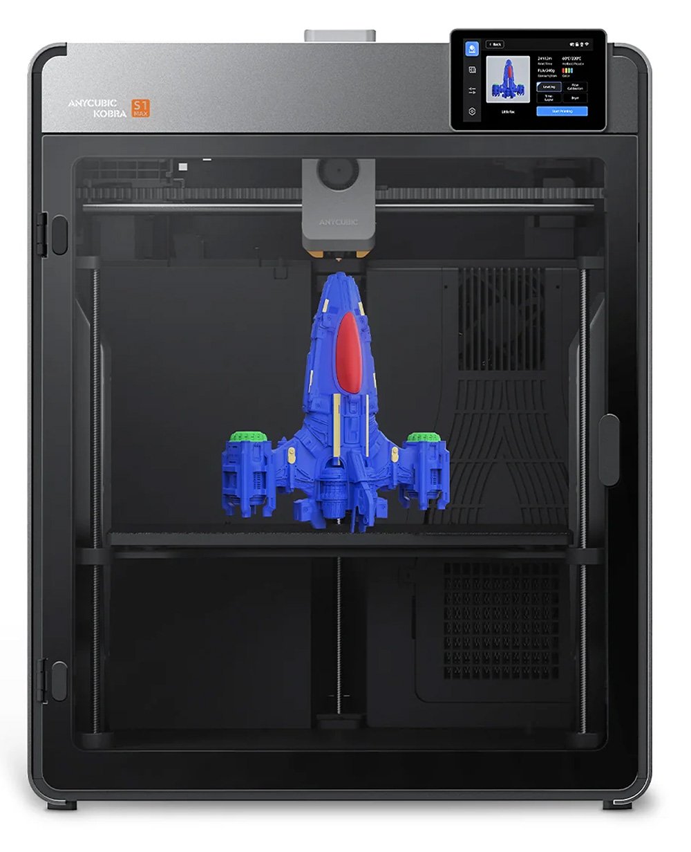 Anycubic Kobra S1 Max — CoreXY 3D-принтер с нагреваемой камерой 350х350х350 мм