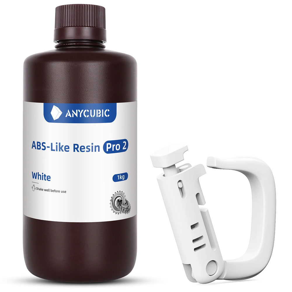 Фотополимерная смола Anycubic ABS-Like Resin Pro2 White Белая (1кг)