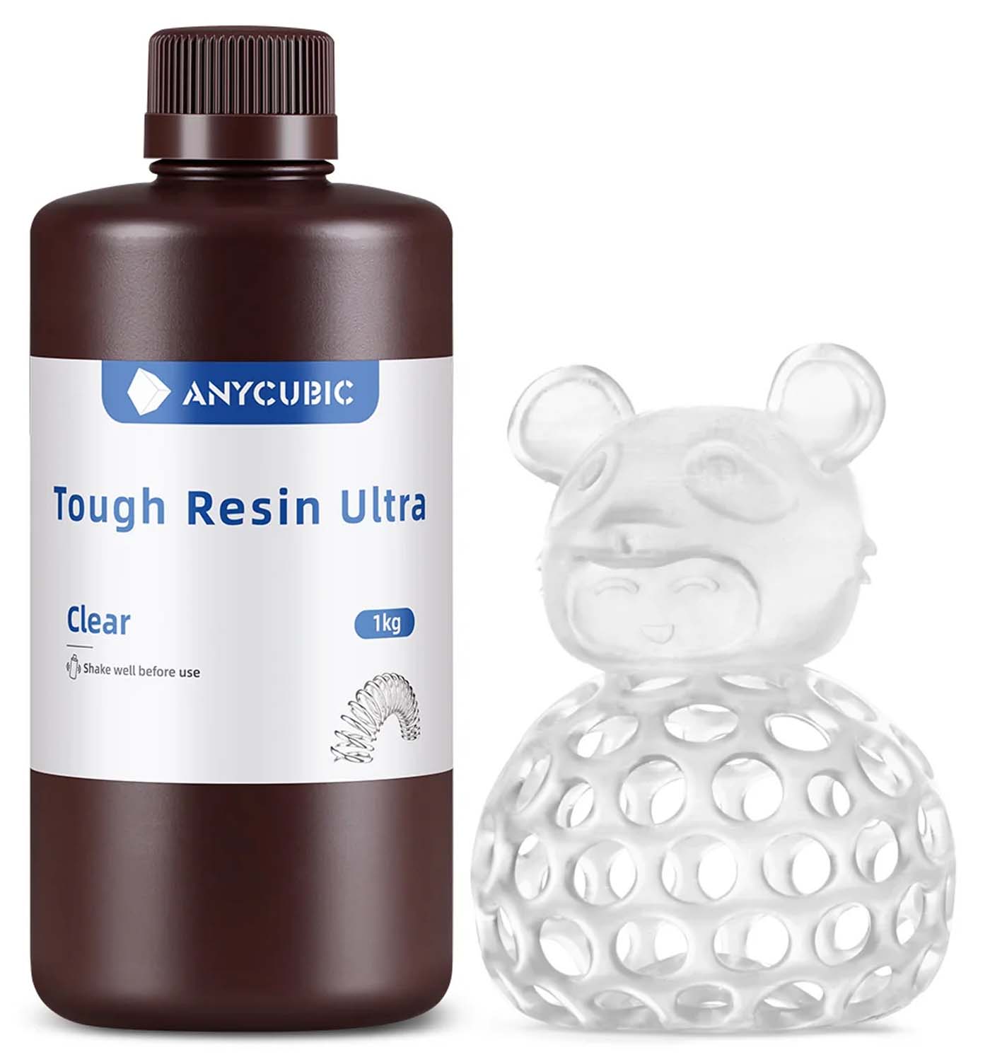 Фотополимерная смола Anycubic Tough Resine Ultra Clear Прозрачная (1 кг)