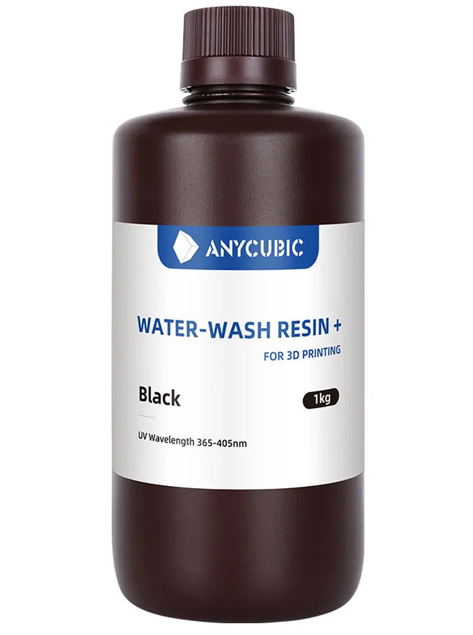 Фотополимер Anycubic Water-Wash Resin+ черный (1 кг)