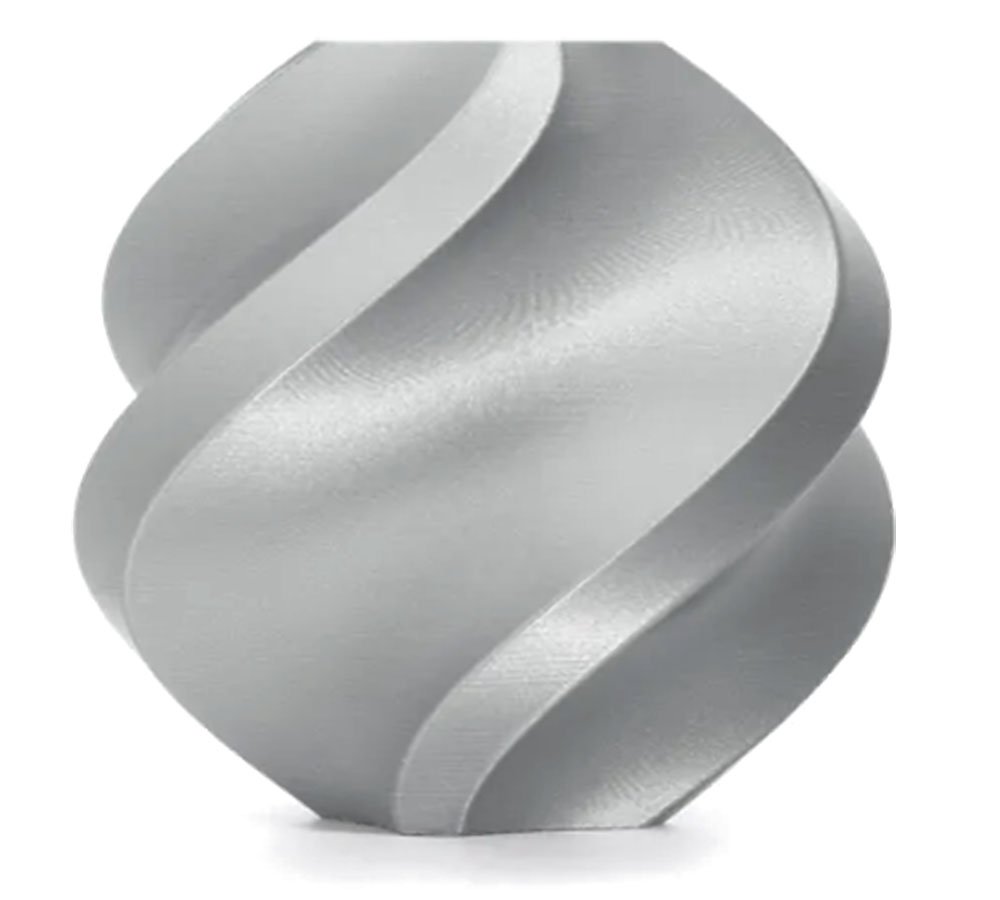 PLA Basic пластик Bambu Lab Silver Серебро (10102) 1,75 мм (1 кг)