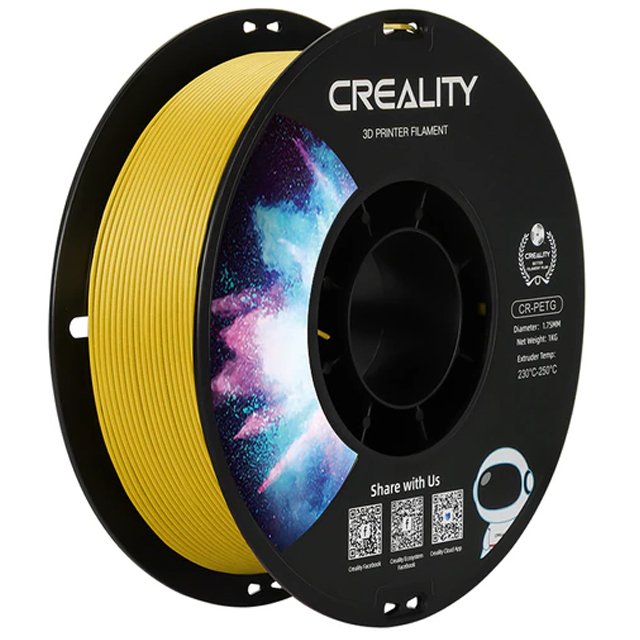 PETG CR пластик Creality Yellow желтый 1,75 мм (1кг)