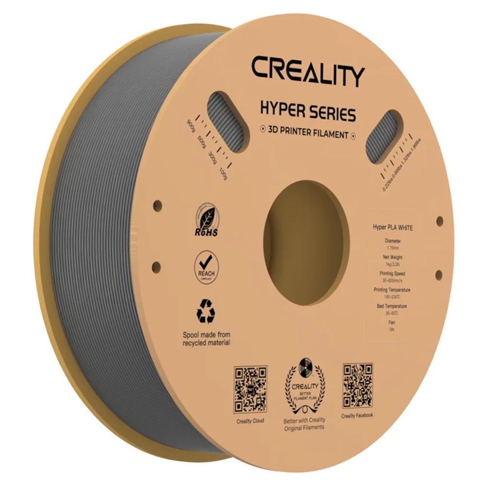 PLA Hyper пластик Creality Grey Серый 1,75 мм (1кг)
