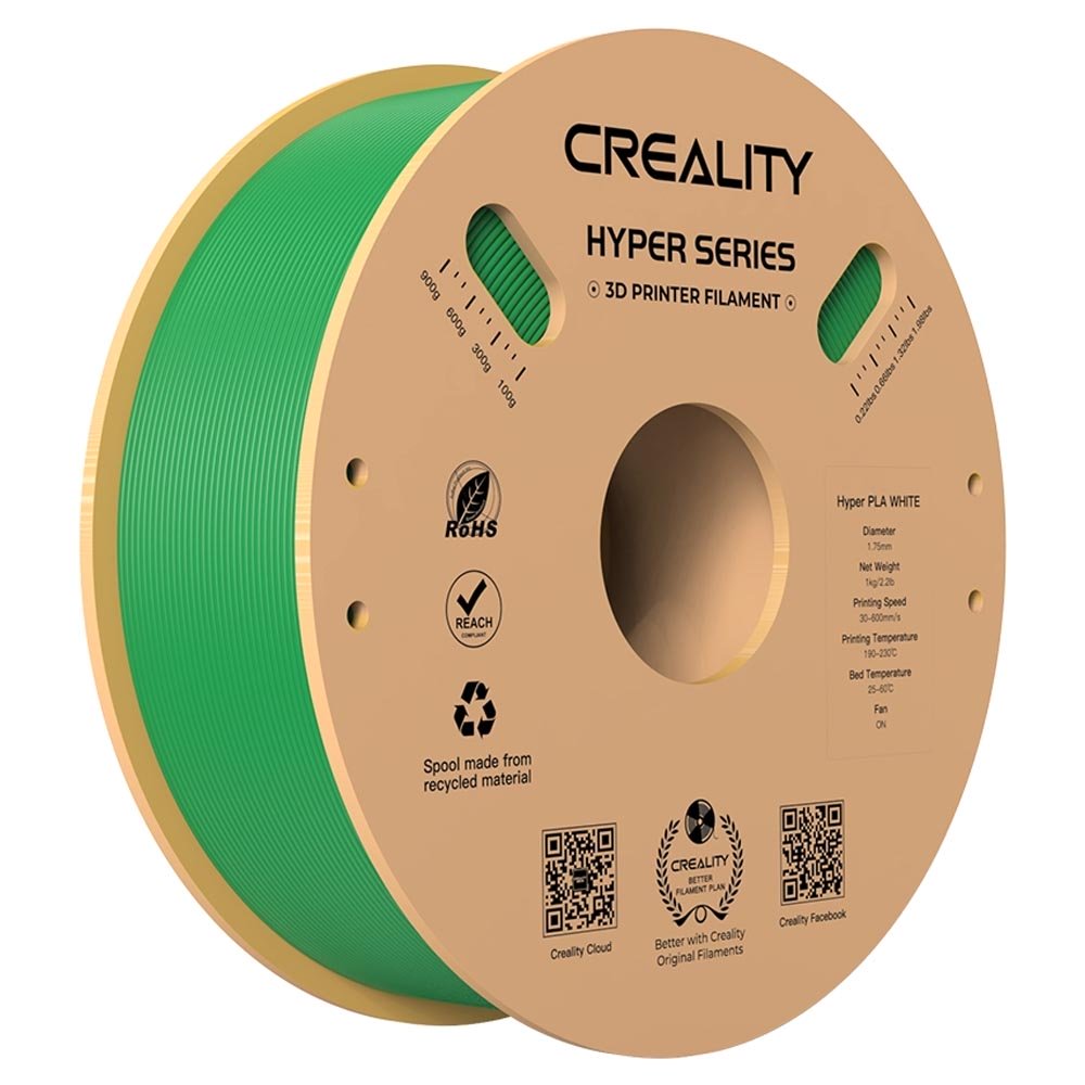 PLA Hyper пластик Creality Green Зеленый 1,75 мм (1кг)