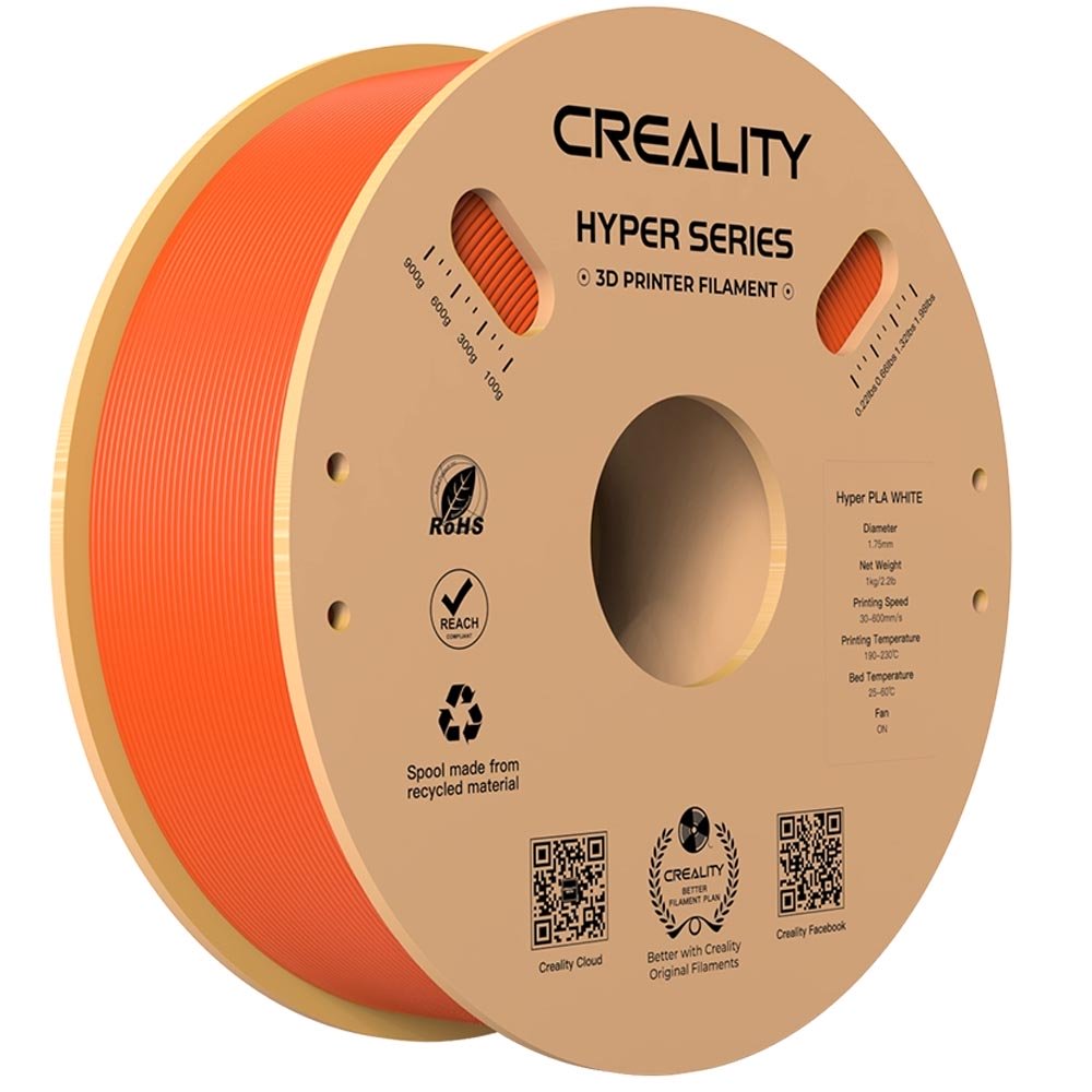 PLA Hyper пластик Creality Orange Оранжевый 1,75 мм (1кг)