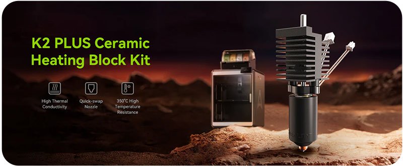 Керамический хотэнд для Creality K2 Plus