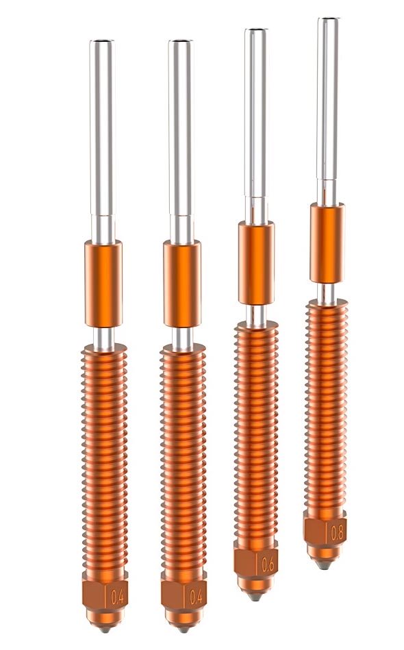 Комплект сопел Creality Unicorn K2 Plus Quick-Swap Nozzle Kit (4 шт.)