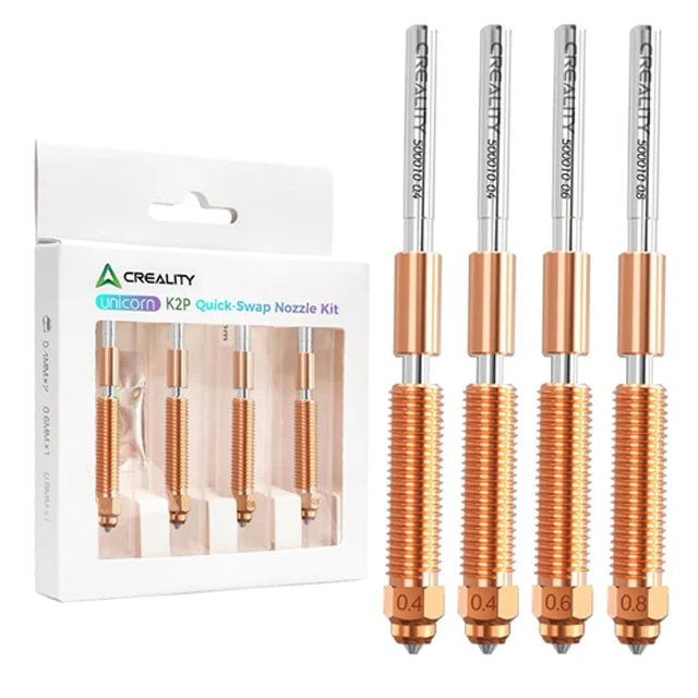 Комплект сопел Creality Unicorn K2 Plus Quick-Swap Nozzle Kit (4 шт.)