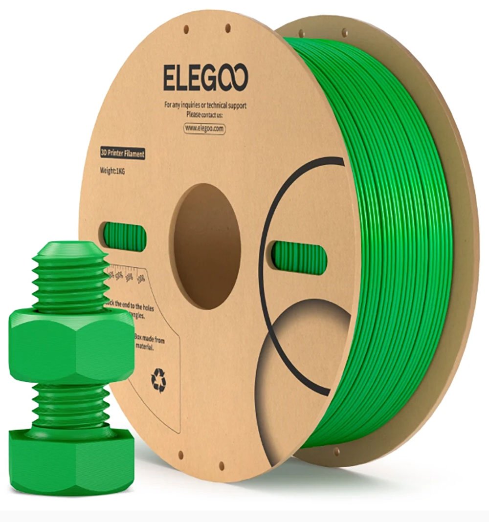 ABS пластик Elegoo Green Зеленый 1,75 мм (1 кг)