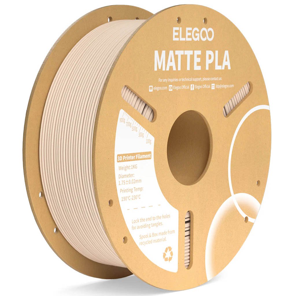 PLA Matte пластик Elegoo Beige Бежевый 1,75 мм (1 кг)