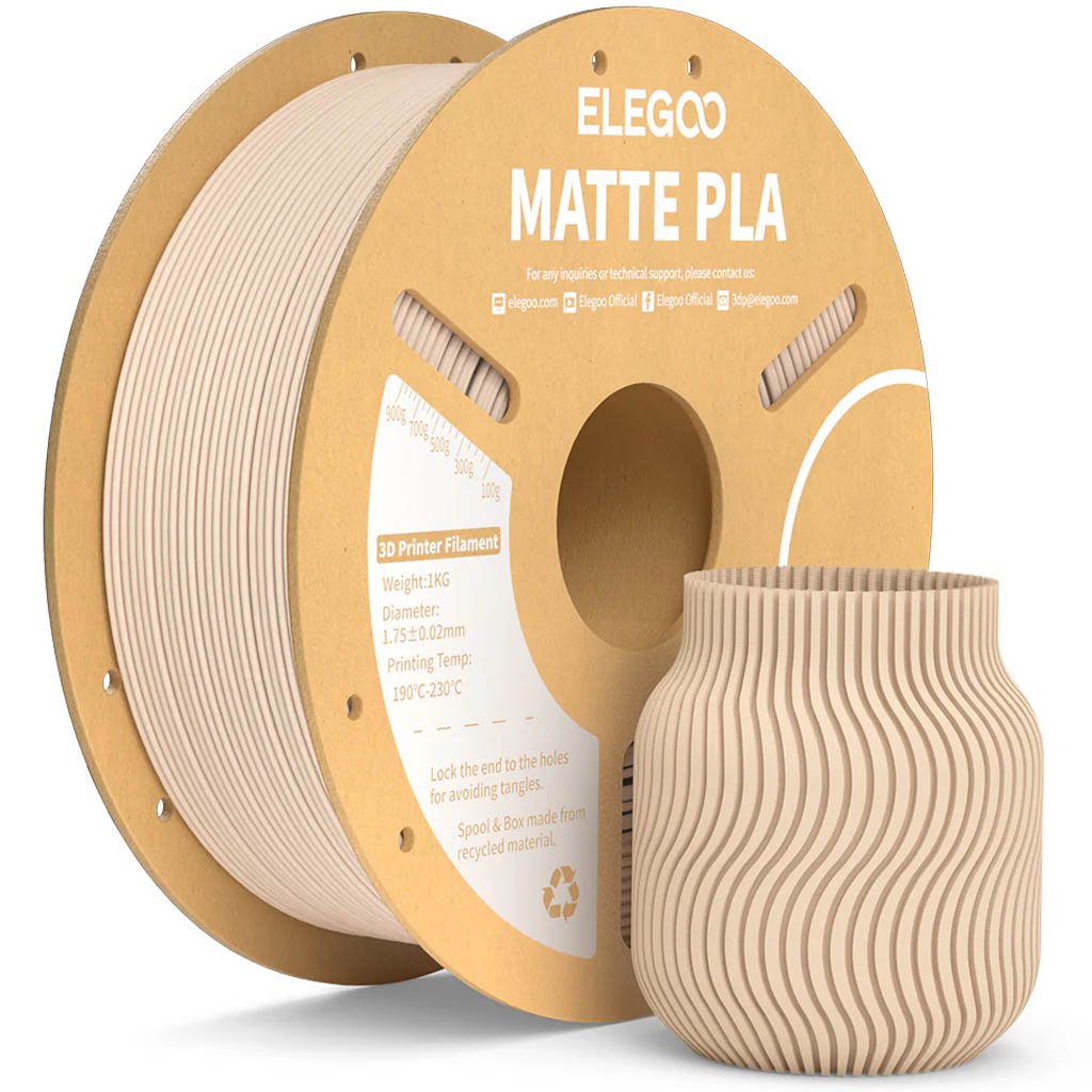 PLA Matte пластик Elegoo Beige Бежевый 1,75 мм (1 кг)