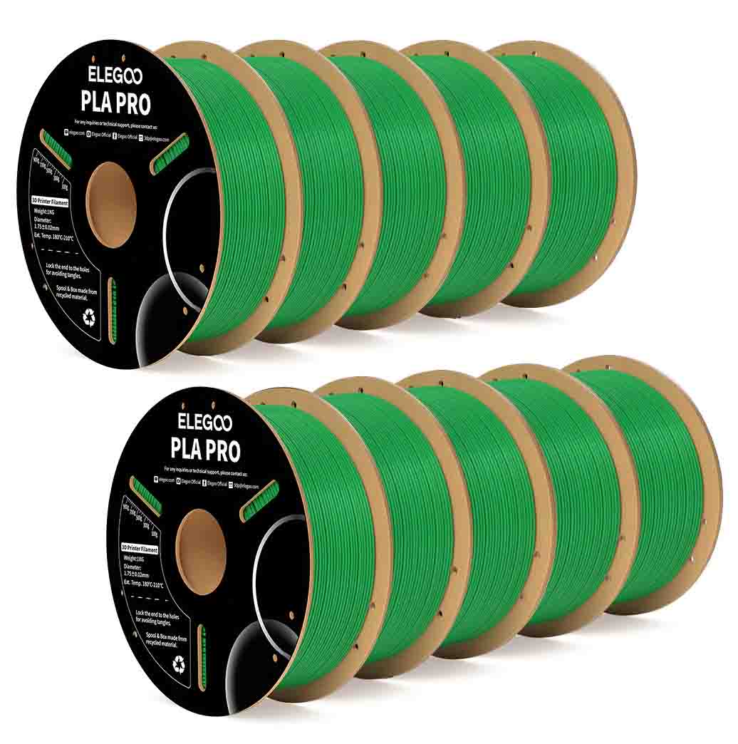 PLA Pro пластик Elegoo Green Зеленый 1,75 мм (1 кг)
