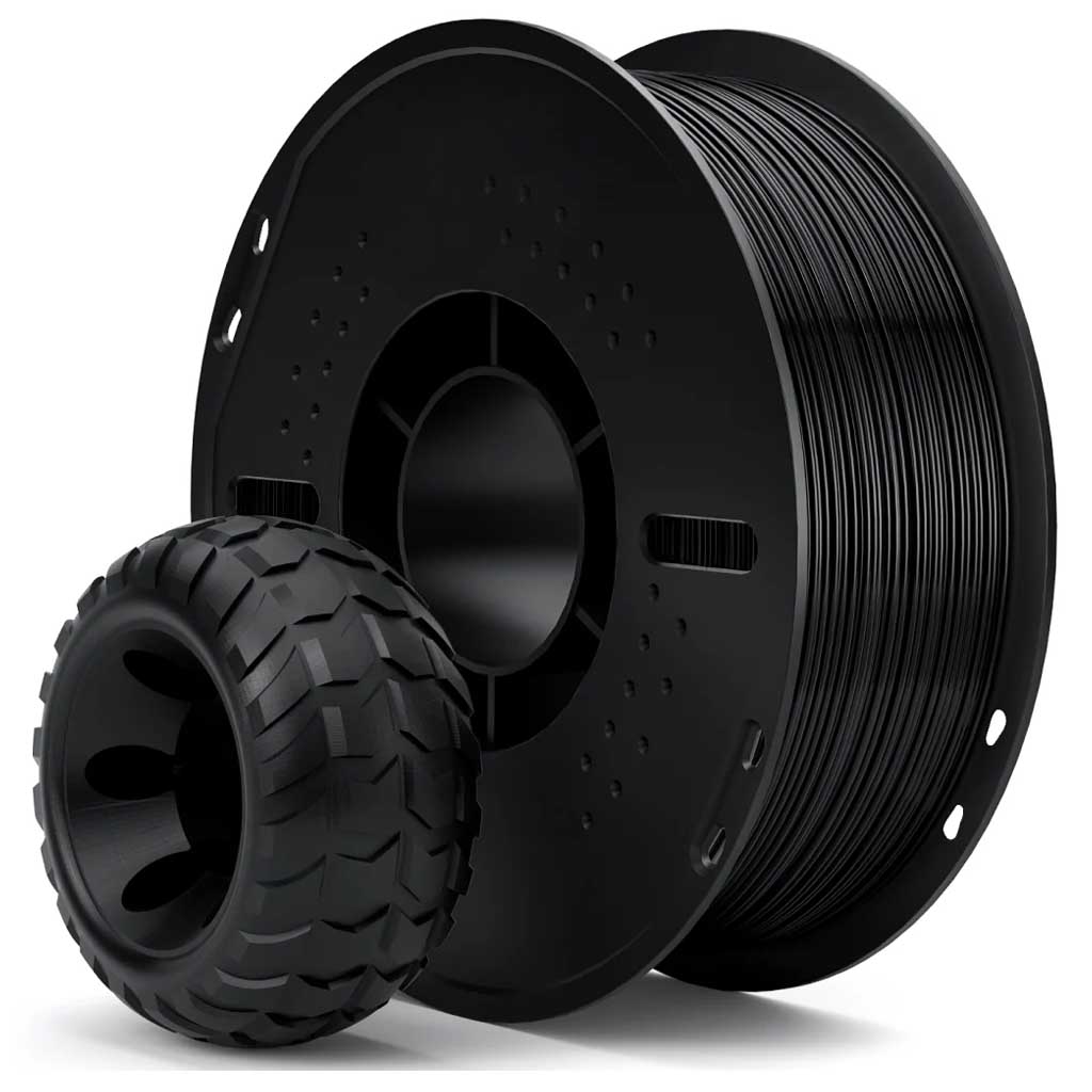 TPU 95A пластик Elegoo Black Черный 1,75 мм (1кг)