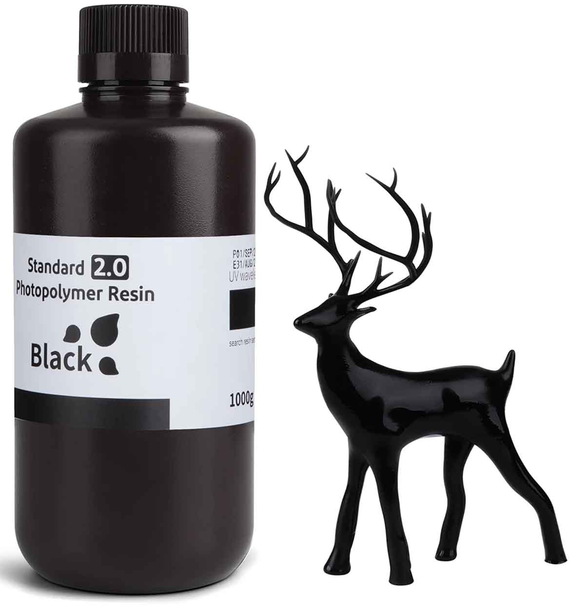 Фотополимер Elegoo Standard Resin Black V2.0 (1кг)