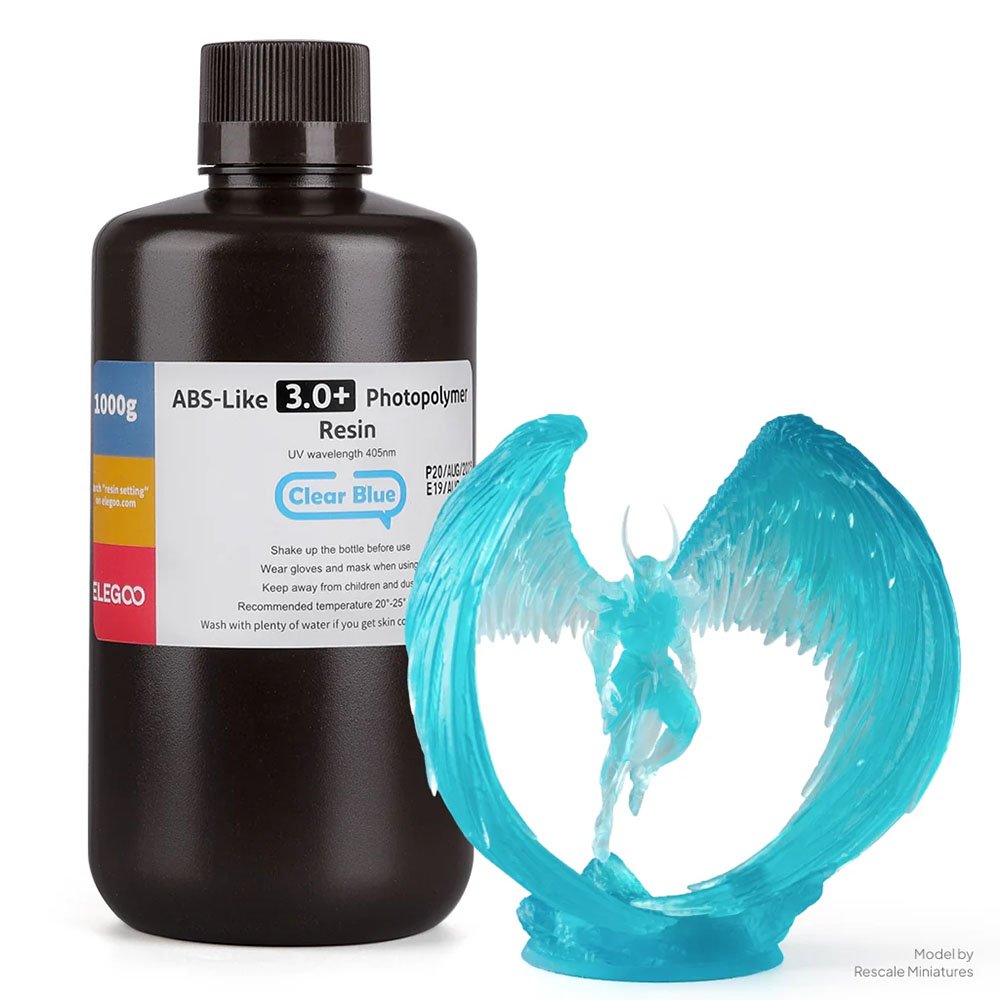Фотополимерная смола Elegoo ABS-Like Resin Clear Blue (Прозрачный Синий) V3.0+