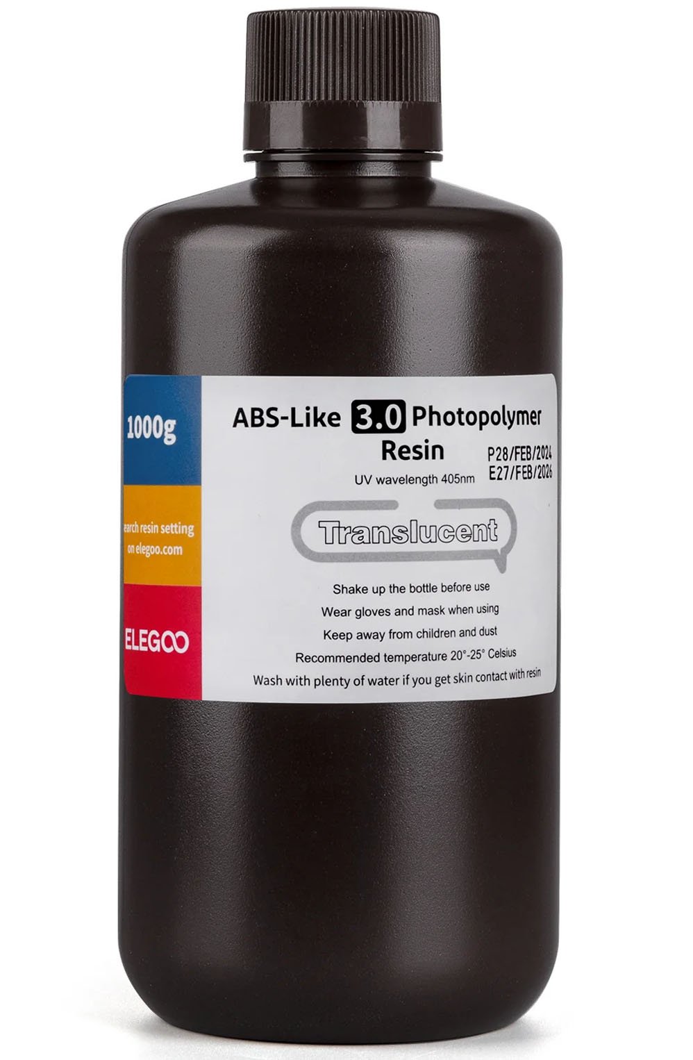 Фотополимерная смола Elegoo ABS-Like Resin Translucent V3.0 Прозрачная (1кг) 