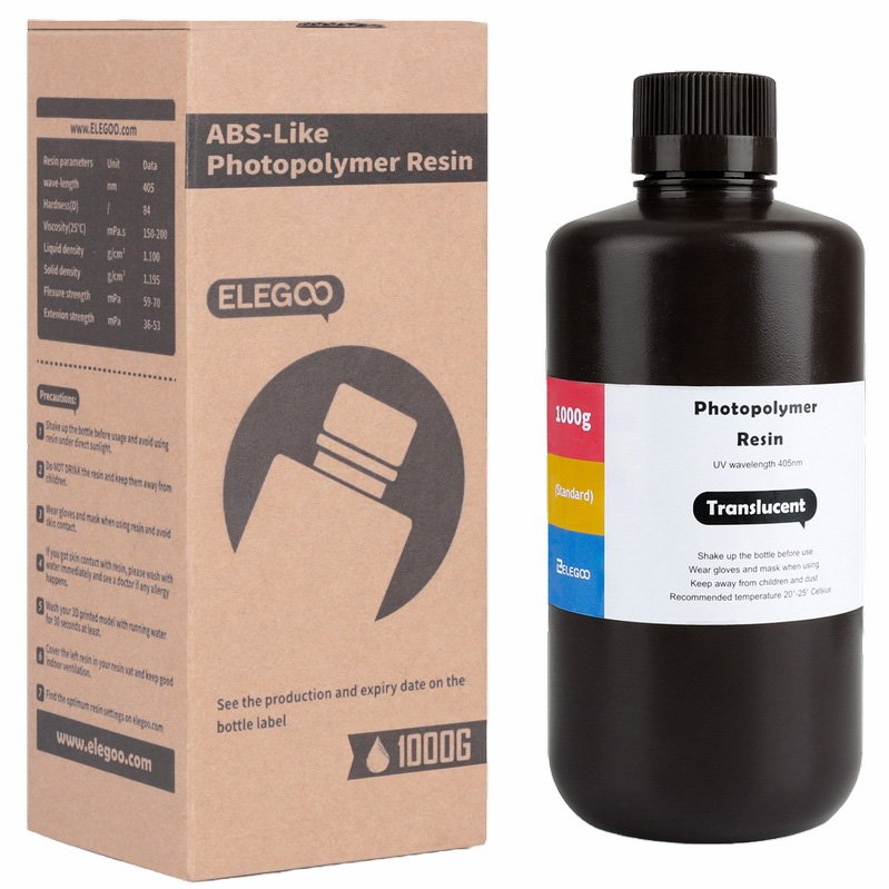 Фотополимер Elegoo ABS-Like Resin Translucent (Прозрачный)