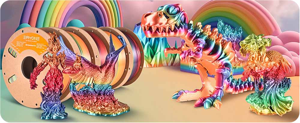 PLA Silk пластик ERYONE Rainbow