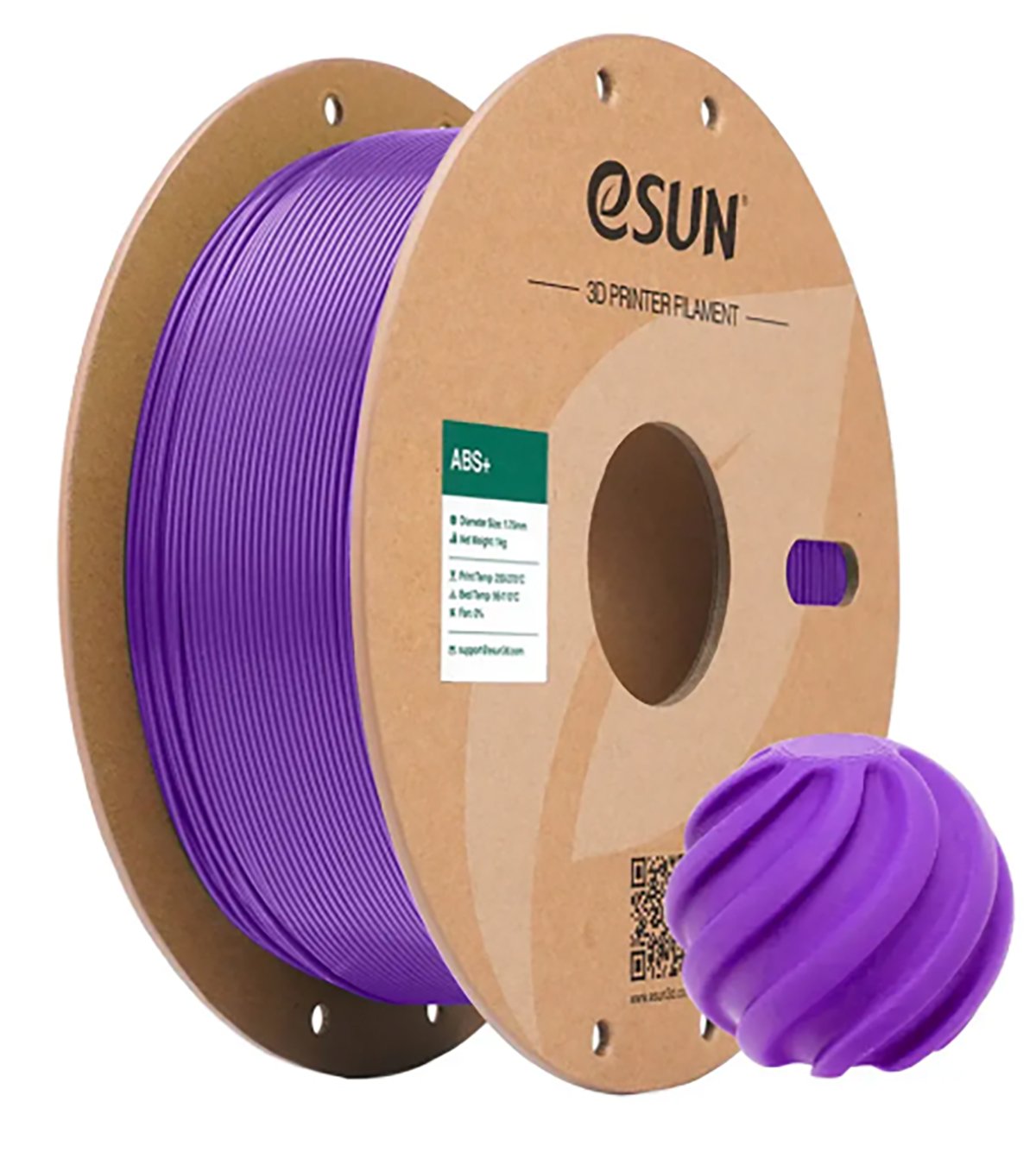 ABS+ пластик ESUN Purple Фиолетовый 1,75 мм (1кг)