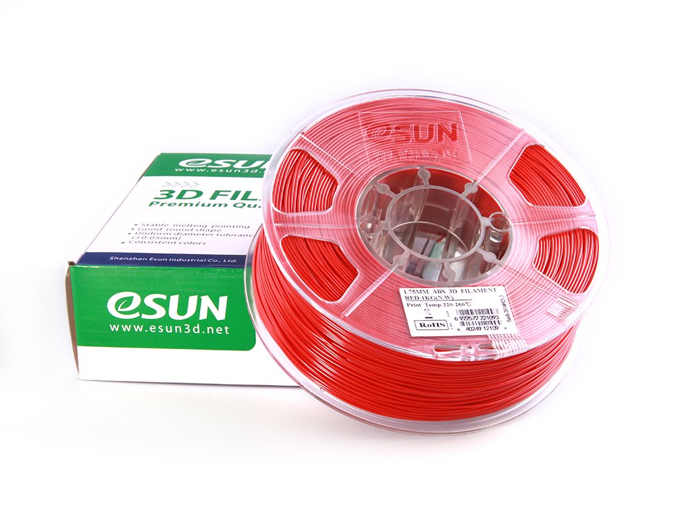 ABS+ пластик ESUN Red Красный 1,75 мм (1 кг)