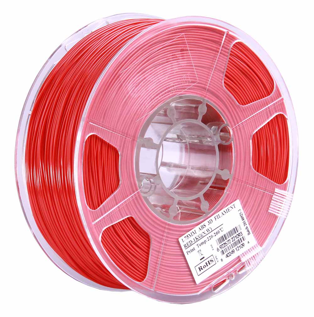 ABS+ пластик ESUN Red Красный 1,75 мм (1 кг)