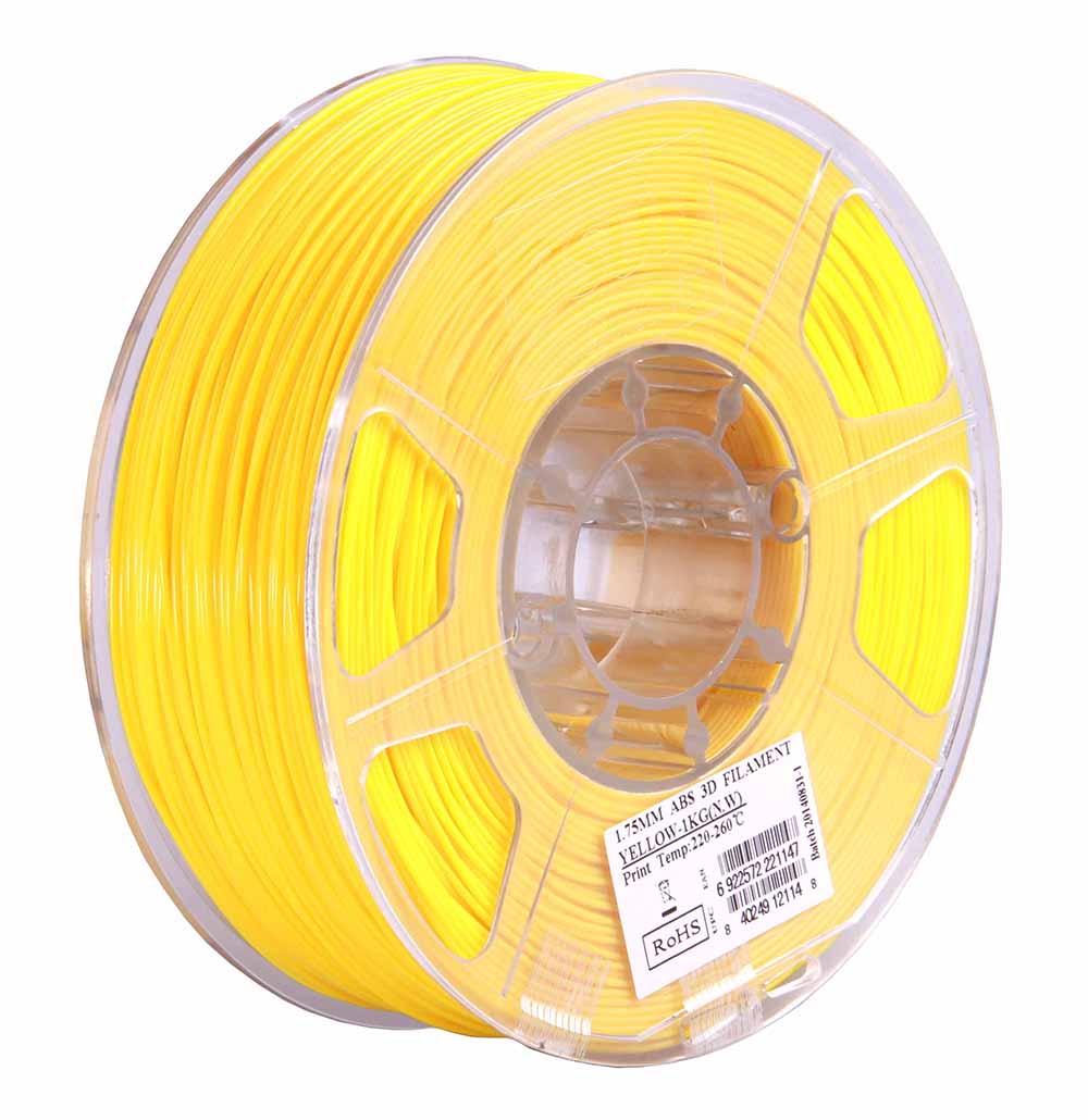 ABS+ пластик ESUN Yellow (Желтый) 1,75 мм (1 кг)