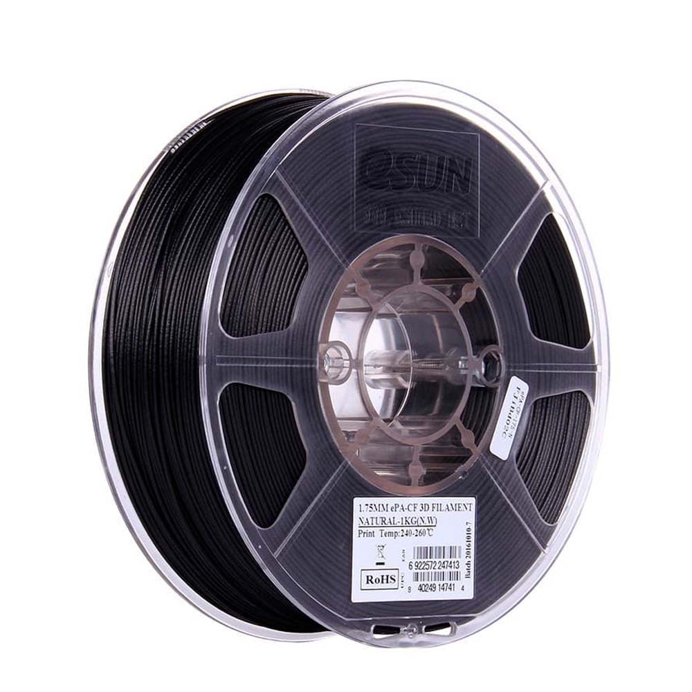 ePA-CF Carbon Fiber пластик ESUN Natural Натуральный 1,75 мм (1кг)