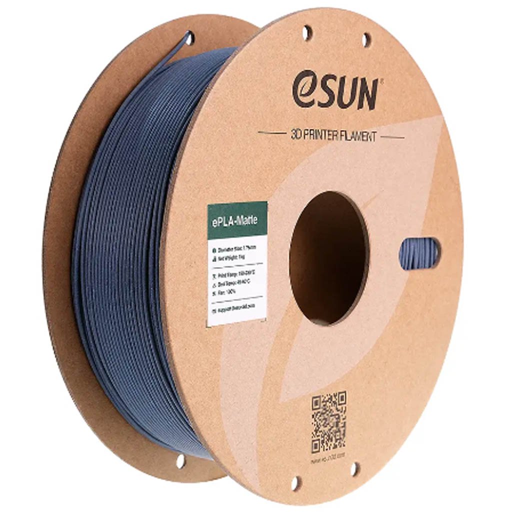 ePLA-Matte пластик Esun Dark Grey - Темно-серый 1,75 мм (1кг)
