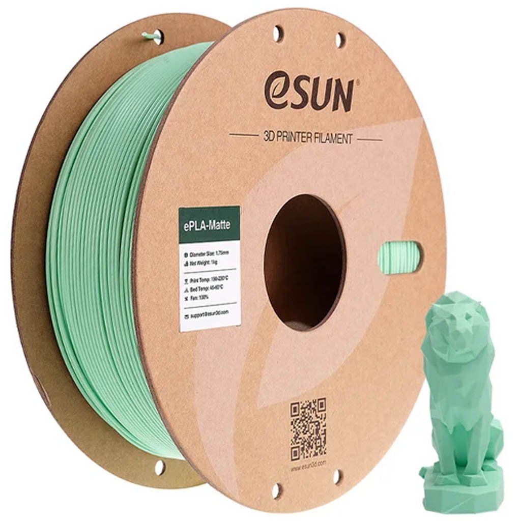 ePLA-Matte пластик Esun Mint Green (Мятно-зеленый) 1,75 мм (1кг)