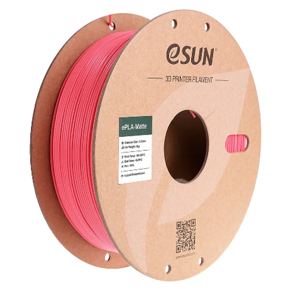 ePLA-Matte пластик Esun Strawberry Red - Клубнично-красный 1,75 мм (1кг)