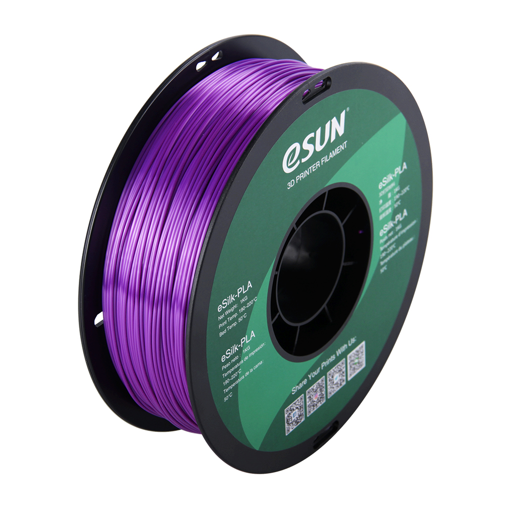 Фиолетовый шелковый PLA пластик ESUN eSilc
