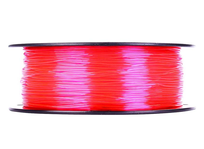 Пластик ESUN eTPU-95A Translucent Pink (Прозрачный розовый) 1,75 мм (1 кг)