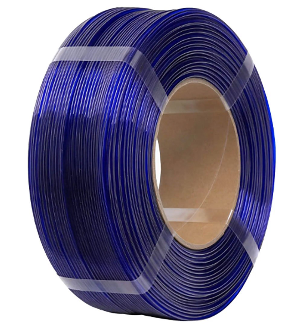 PETG Basic пластик ESUN Translucent Blue Полупрозрачный синий  1,75 мм (1кг)