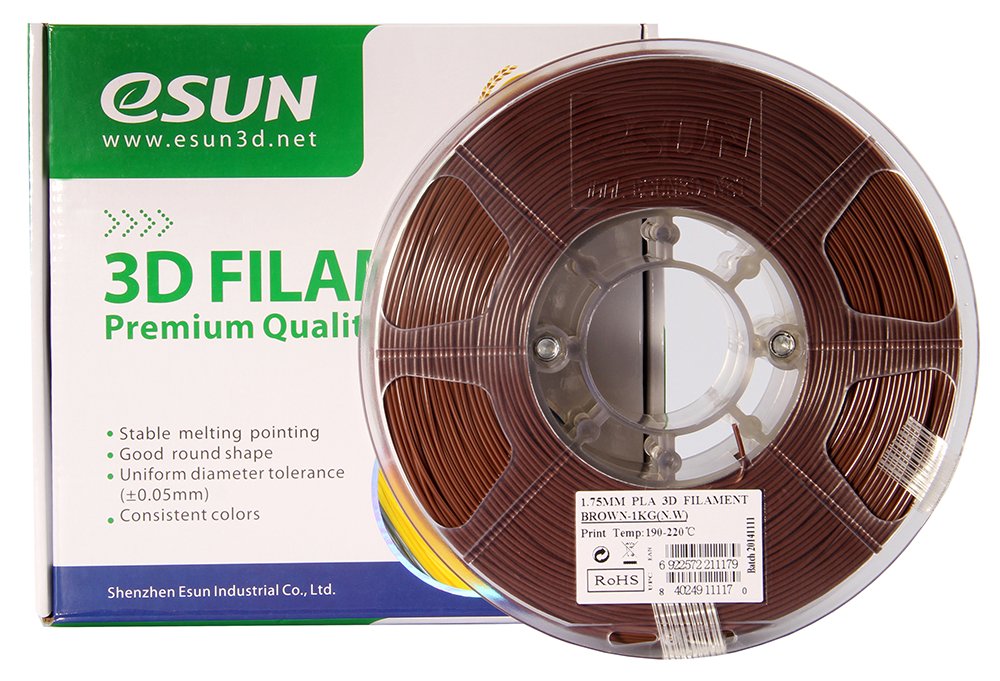 PLA Plus пластик ESUN Brown коричневый (1кг)