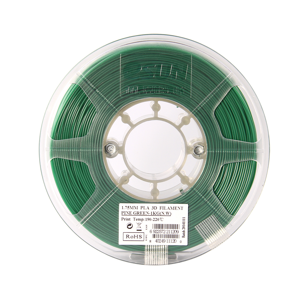 Темно-зеленый PLA пластик ESUN 1,75 мм (1 кг)