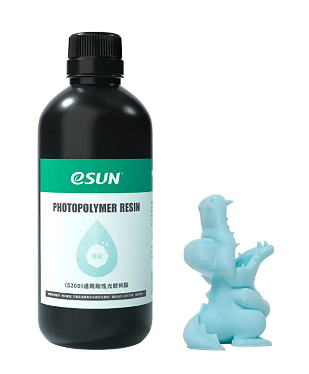 Фотополимер eSUN S200 Standart Light Blue (Светло-синий) 
