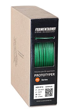 Зеленый ABS GF-4 пластик Filamentarno 1,75 мм (750 гр)
