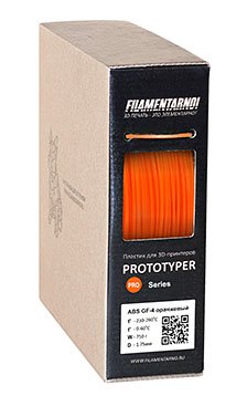 ABS GF-4 пластик Filamentarno оранжевый флуоресцентный 1,75 мм (750 гр)