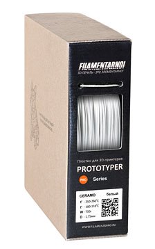 Пластик Filamentarno Series Ceramo Белый 1,75 мм (750 гр)