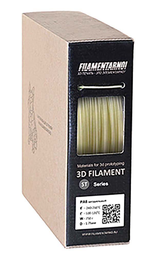 PA6 пластик Filamentarno Натуральный 1,75 мм (750 гр)
