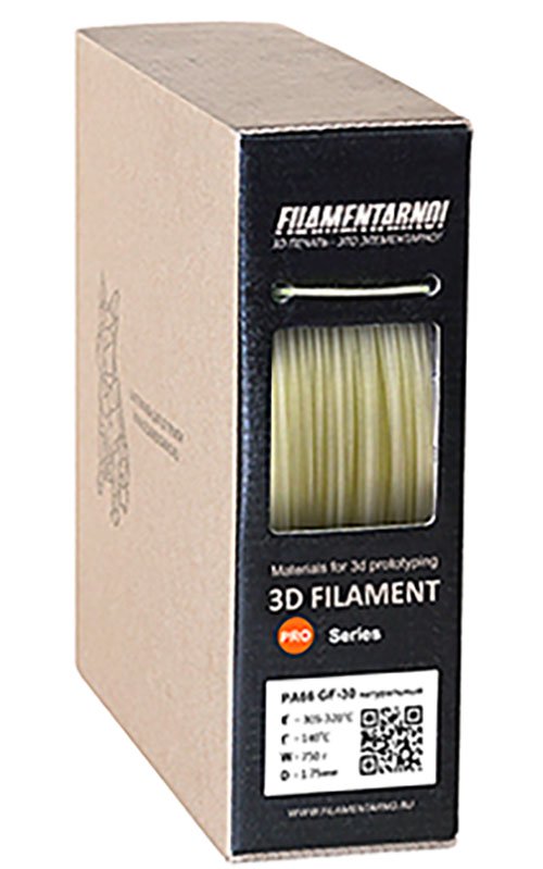 PA66 GF-30 пластик Filamentarno Натуральный 1,75 мм (750 г)