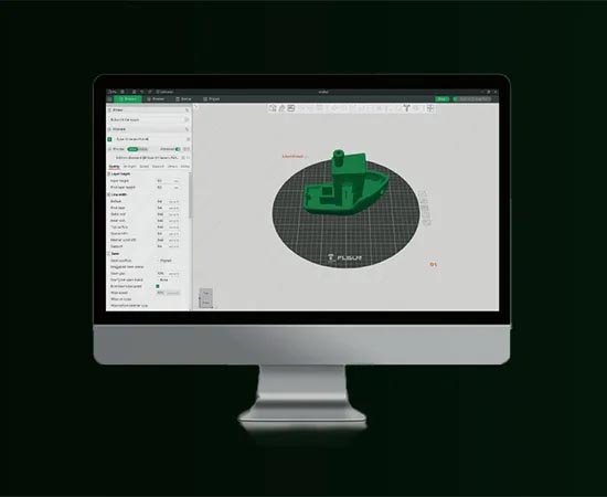 Интерфейс меню интуитивно понятен благодаря независимо разработанной системе ОС FLSUN