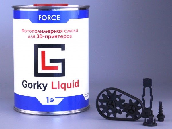Фотополимерная смола Gorky Liquid Force Черный (1кг)
