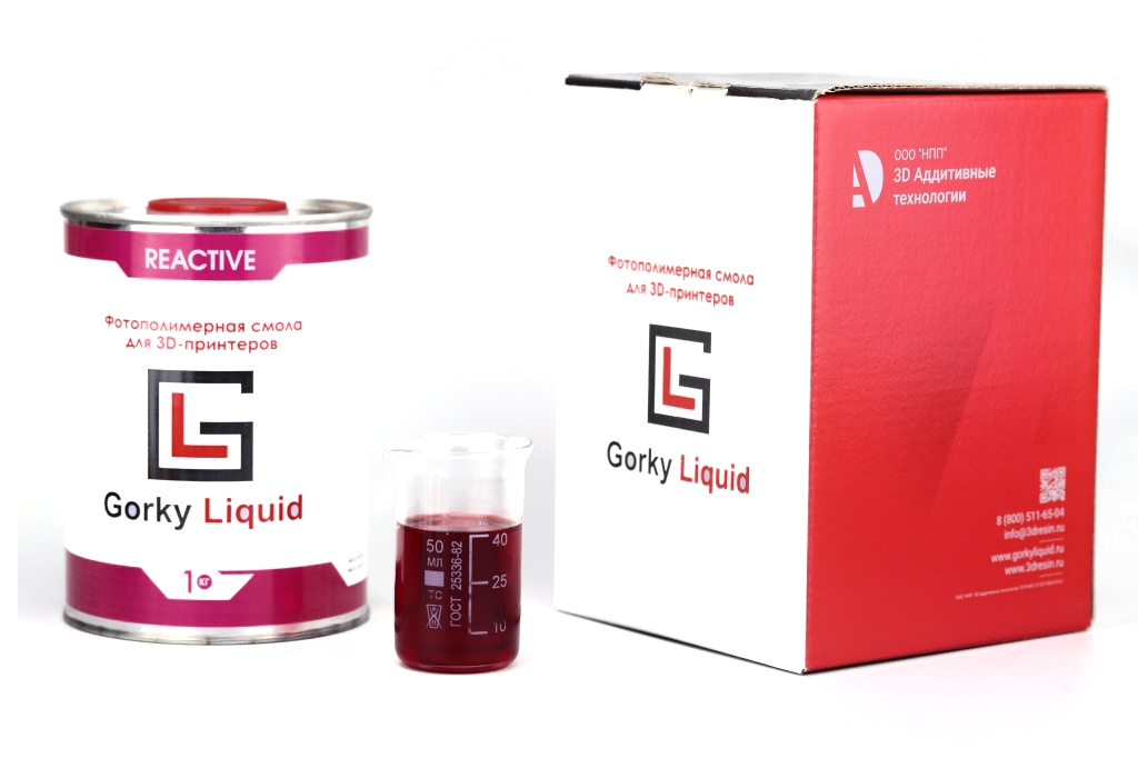 Фотополимерная смола Gorky Liquid Reactive красная 1 кг